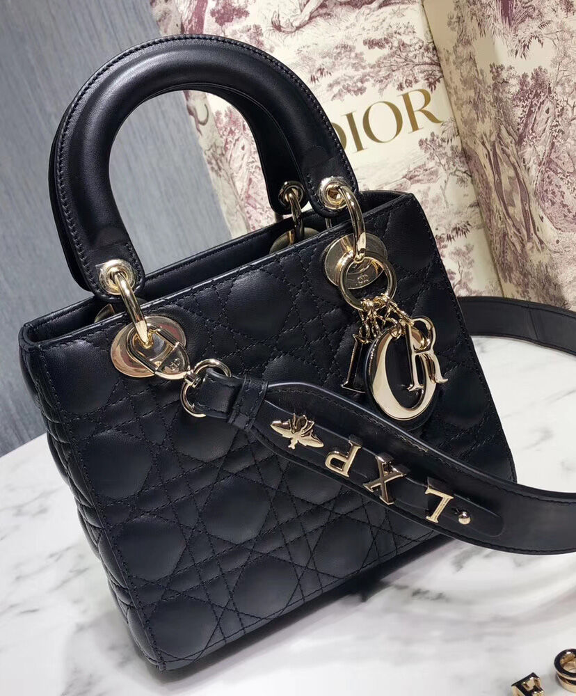 Christian Dior Lady Dior My Abcdior Bag Black